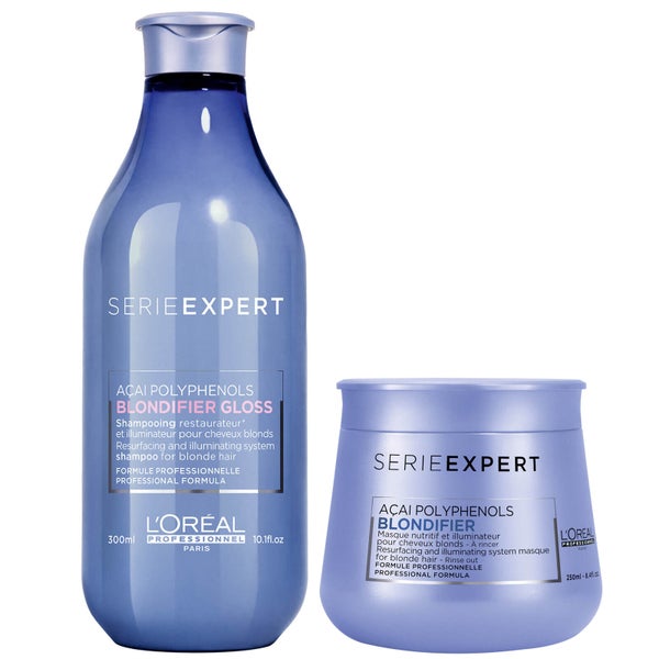 L'Oréal Professionnel Serie Expert Blondifier Gloss duo shampoo e maschera illuminanti per capelli biondi