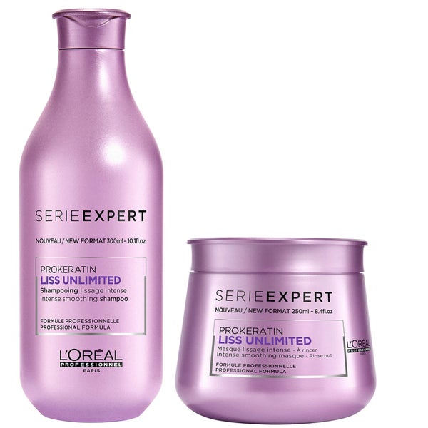 L'Oréal Professionnel Serie Expert Liss Unlimited Shampoo and Masque Duo -shampoo ja hiusnaamio