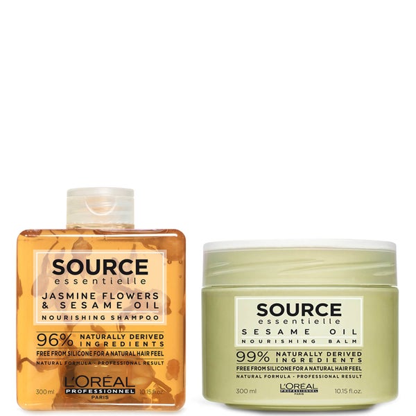 L'Oréal Professionnel Source Essentielle Dry Hair Shampoo and Hair Balm Duo -kuivashampoo ja hiusbalsami 300ml