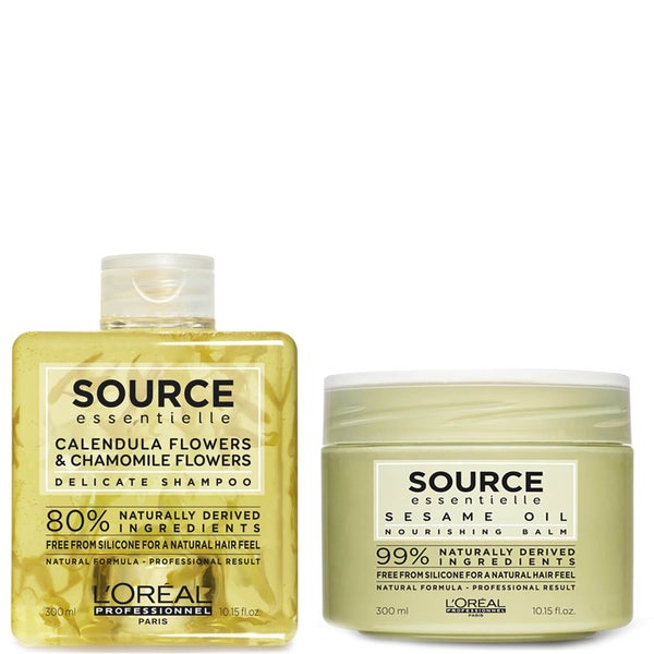 Duo de Shampoo e Bálsamo para Cabelo Seco Source Essentielle para Couro Cabeludo Sensível da L'Oréal Professionnel