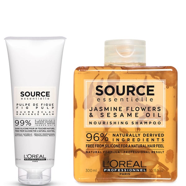 L'Oréal Professionnel Source Essentielle Dry Hair Shampoo and Hair Balm Duo -kuivashampoo ja hiusbalsami