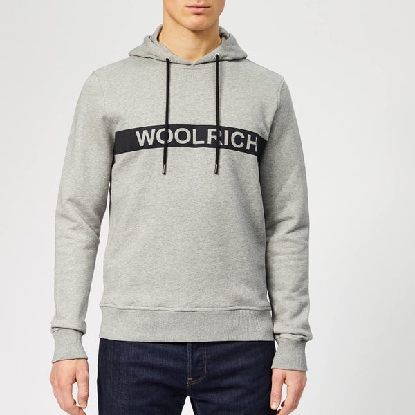 Woolrich Men's Compact Hoodie - Medium Grey