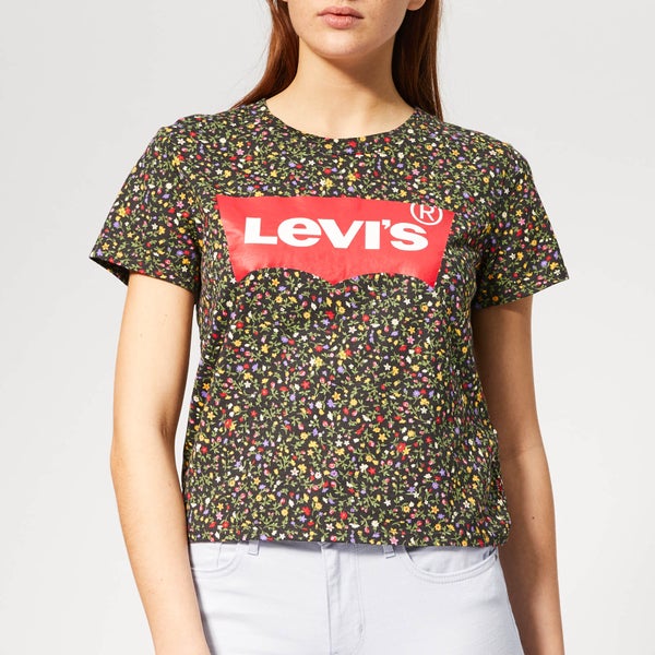 Levi's Women's Graphic Surf T-Shirt - Ditsy Secret Garden Caviar