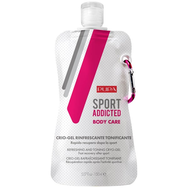 Gel cryo corporal refrescante y tonificante Sport Exclusive Addicted de PUPA 150 ml