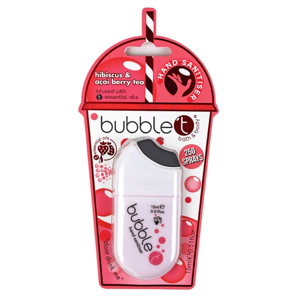 Bubble T Hibiscus & Acai Hand Sanitiser(버블 T 히비스커스 앤 아사이 핸드 새니타이저 15ml)