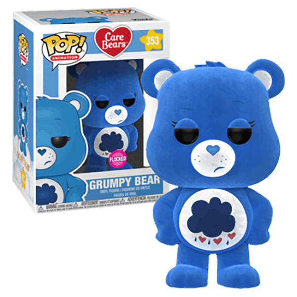 Care Bears Grumpy Bear (Flocked) EXC Pop! Vinyl Figure