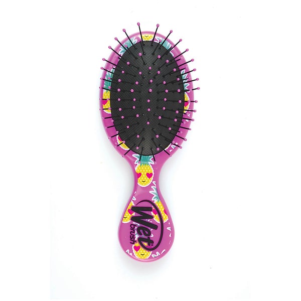 Расческа для распутывания волос WetBrush Mini Detangler Happy Hair Smiley — Pineapple