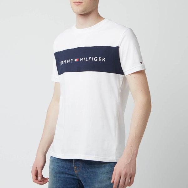 Tommy Hilfiger Men's Flag Logo Crewneck T-Shirt - White