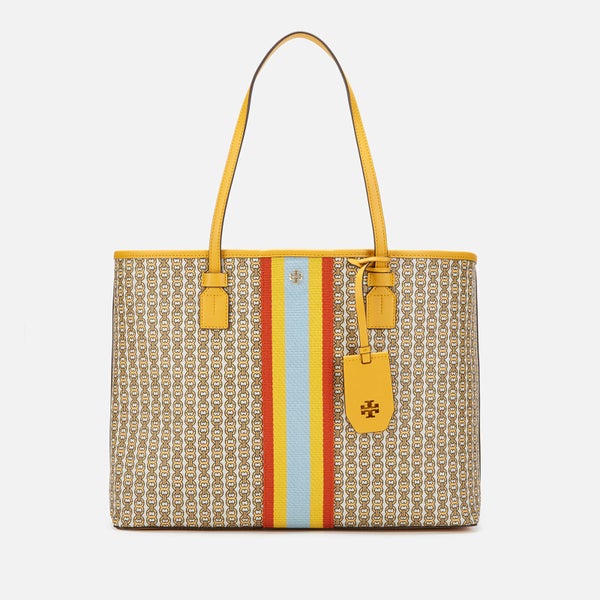 Tory Burch Women's Gemini Link Canvas Tote Bag - Daylily