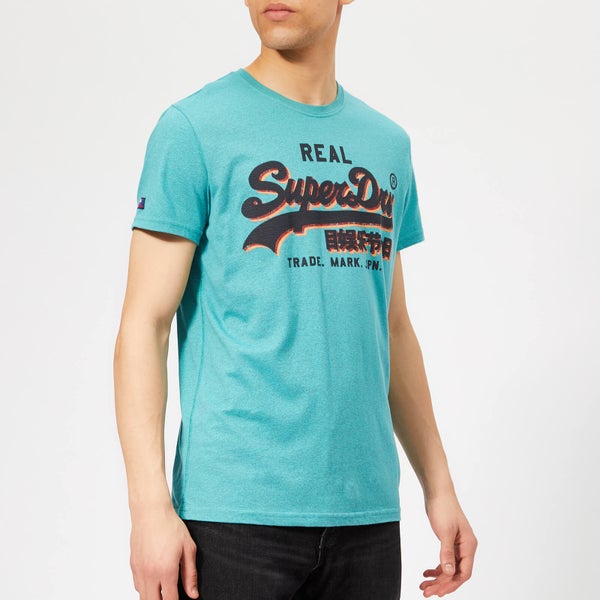 Superdry Men's Panel Light T-Shirt - Aquamarine