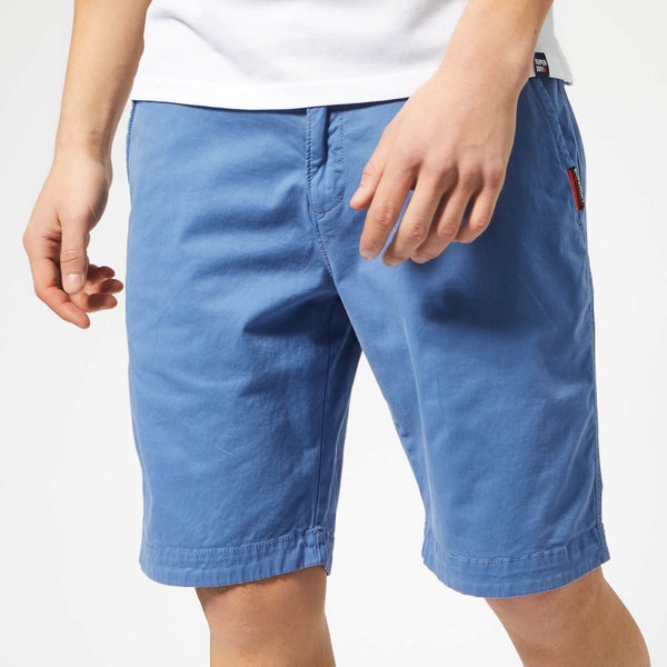 Superdry Men's Slim Chinos Shorts - Neptune Blue