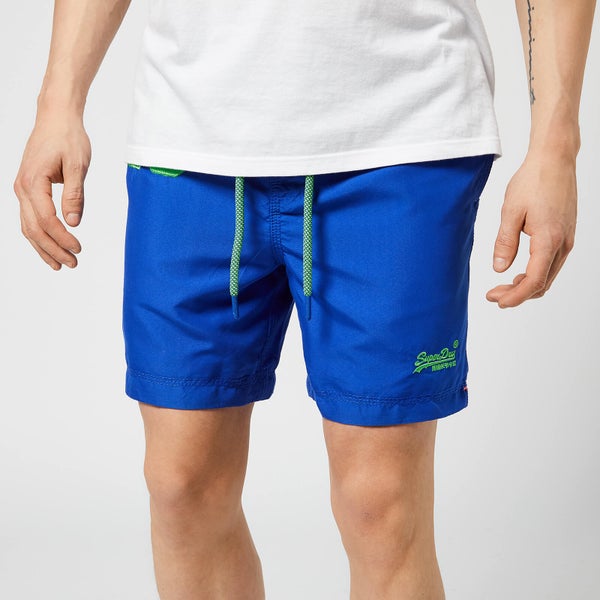 Superdry Men's Waterpolo Swim Shorts - Cobalt