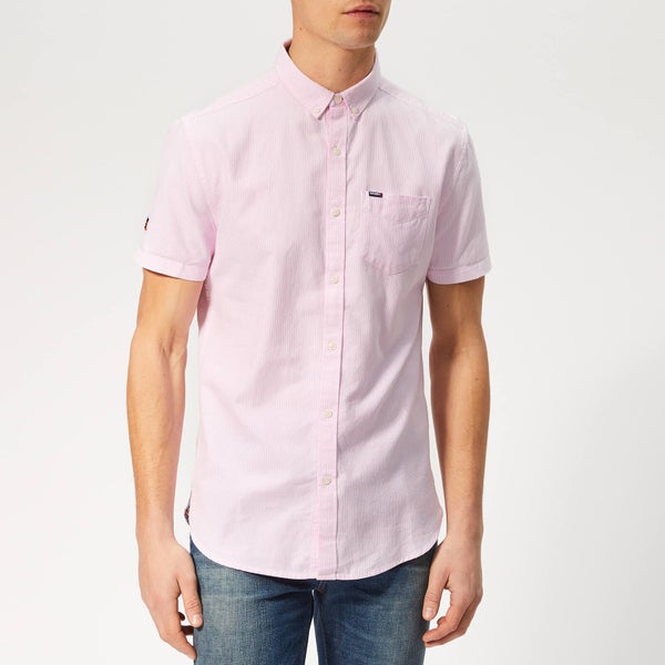 Superdry Men's Premium Oxford Short Sleeve Shirt - Pink