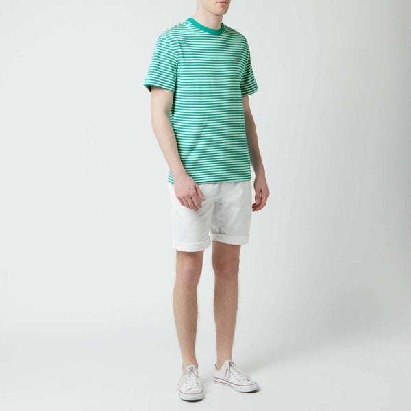 Tommy Jeans Men's Classics Stripe T-Shirt - Dynasty Green/Classic White