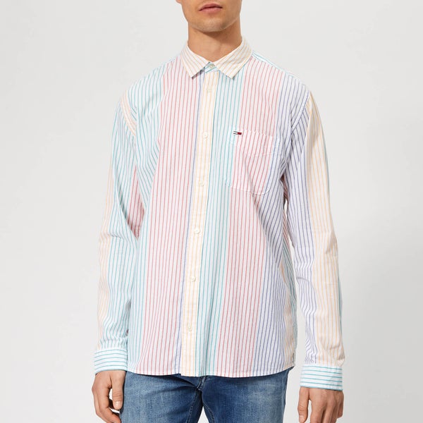 Tommy Jeans Men's Dobby Stripe Shirt - Multi