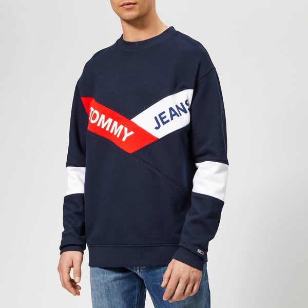 Tommy Jeans Men's Chevron Sweatshirt - Navy