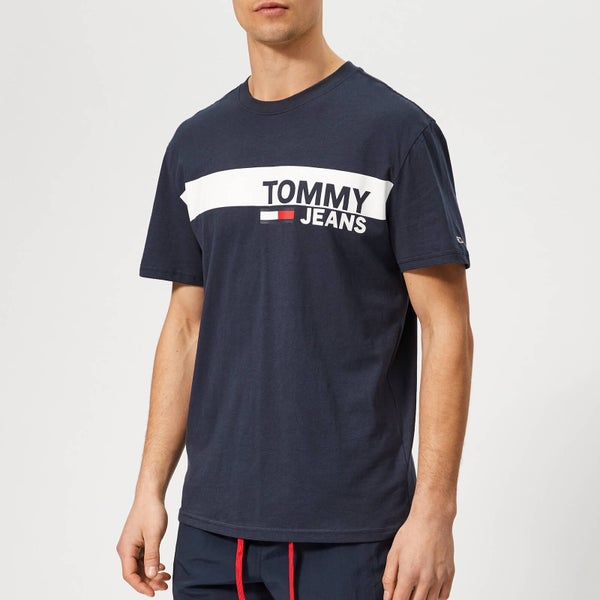 Tommy Jeans Men's Essential Box Logo T-Shirt - Navy