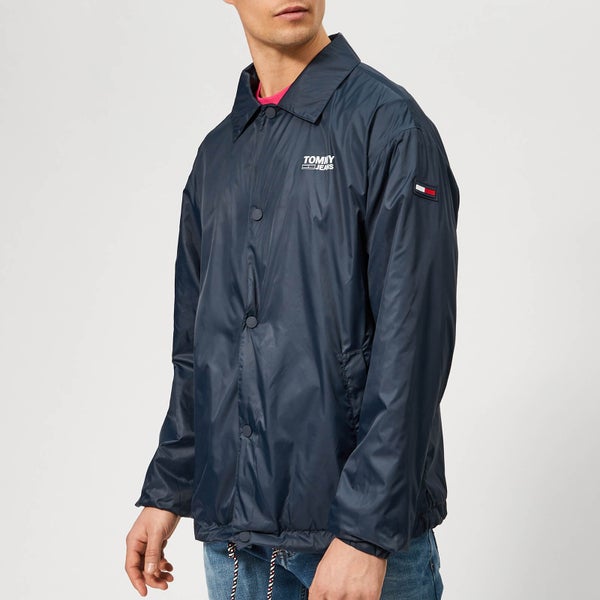 Tommy Jeans Men's Solid Coach Jacket - Navy