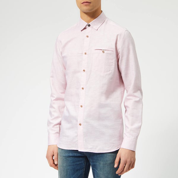 Ted Baker Men's Rabbbt Long Sleeve Shirt - Pink
