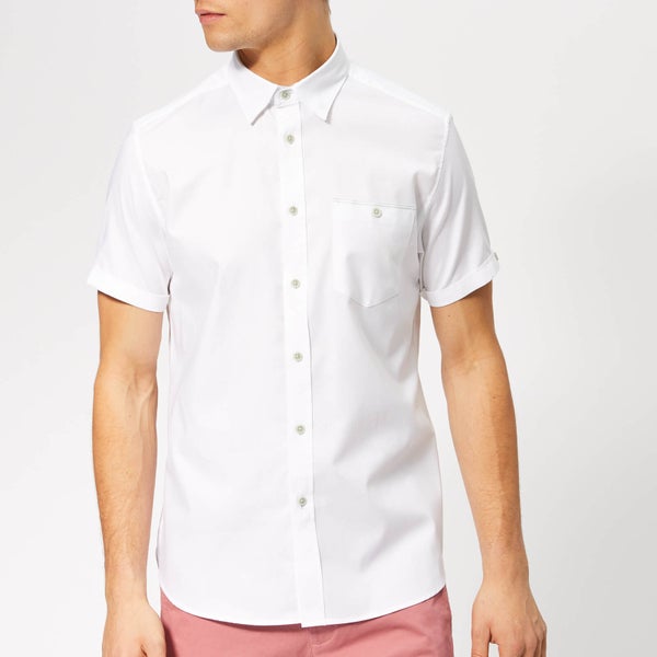 Ted Baker Men's Wallabi Short Sleeve Shirt - White
