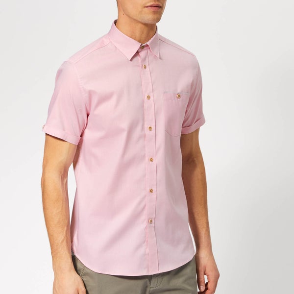 Ted Baker Men's Wallabi Short Sleeve Shirt - Pink