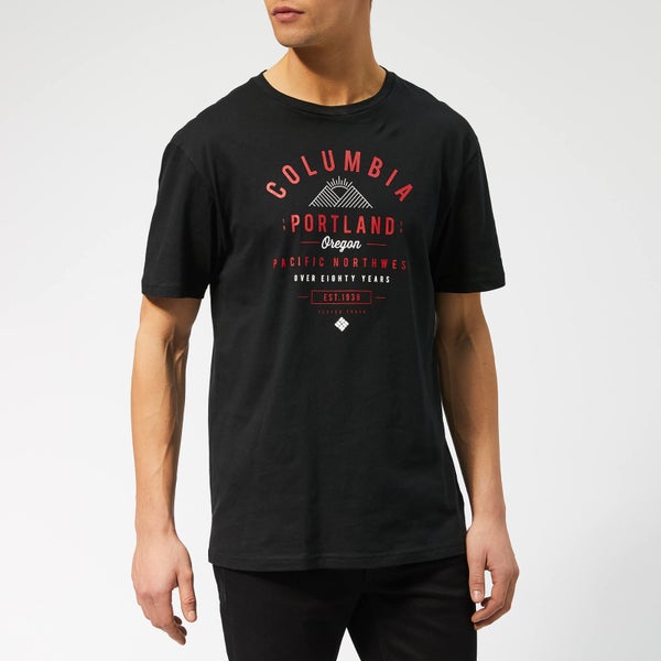 Columbia Men's Leathan Trail Short Sleeve T-Shirt - Black