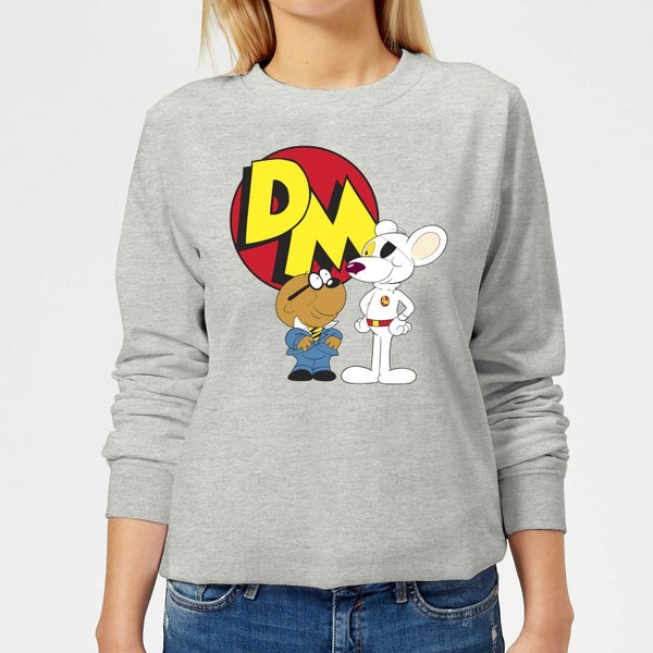 Danger Mouse DM And Penfold Damen Sweatshirt - Grau