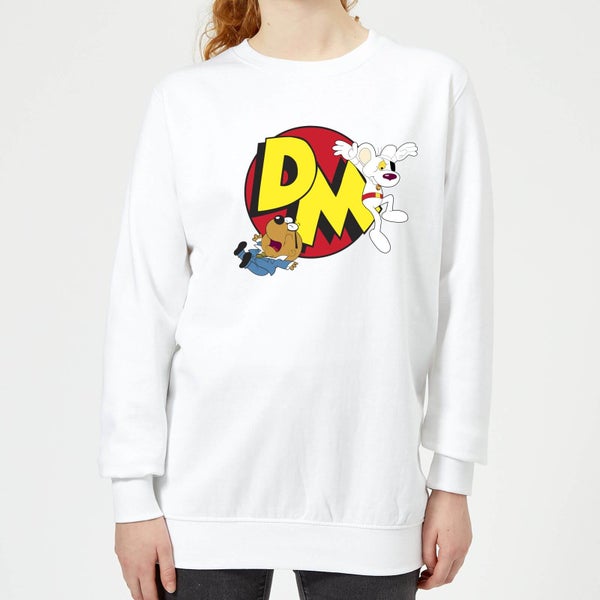 Danger Mouse Run! Women's Sweatshirt - White