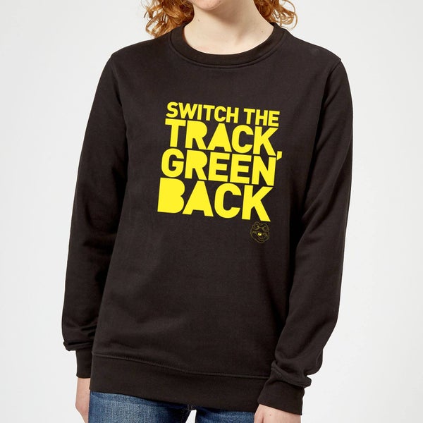Danger Mouse Switch The Track Green Back Women's Sweatshirt - Black