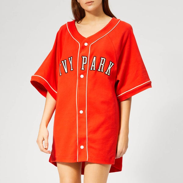 Ivy Park Women's Baseball Logo Oversized T-Shirt - Fiery Red