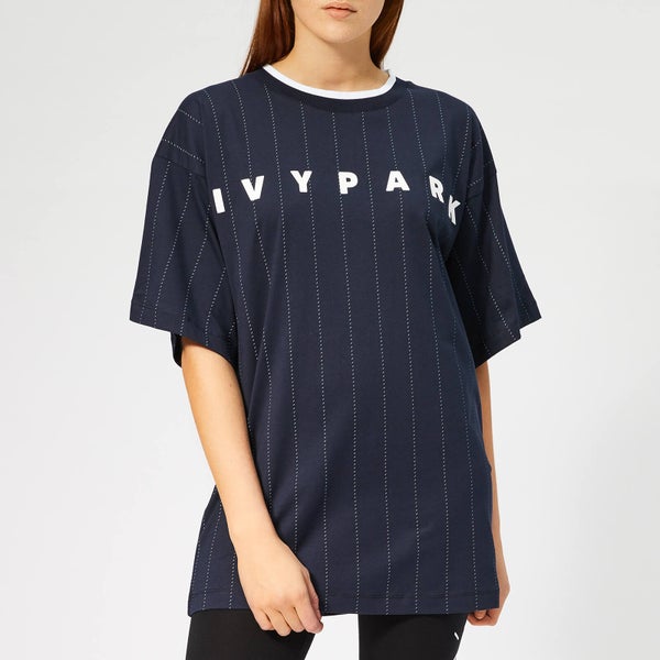 Ivy Park Women's Pinstripe T-Shirt - Ink