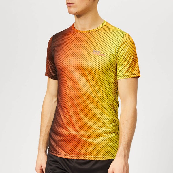 Superdry Sport Men's Active All Over Print T-Shirt - Fluro Orange Ombre