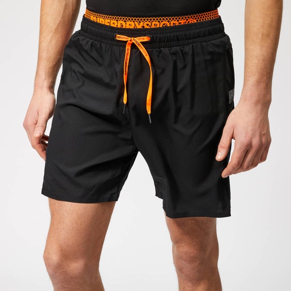 Superdry Sport Men's Active Double Layer Shorts - Black