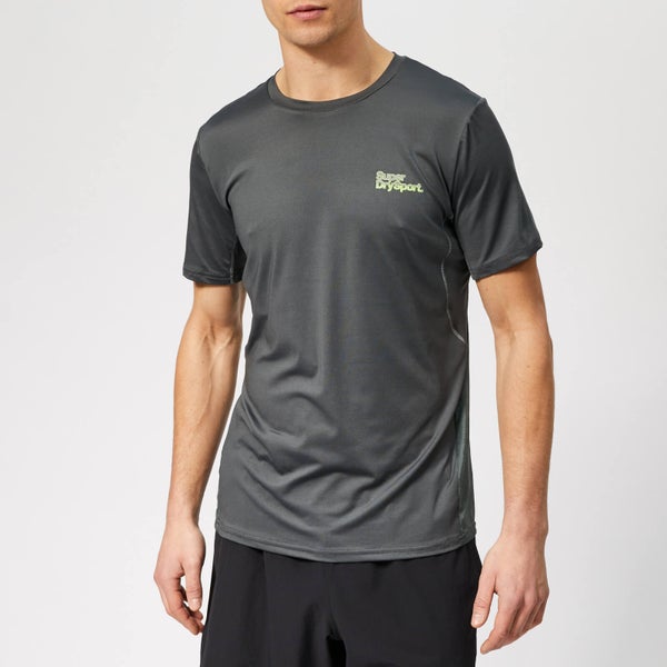 Superdry Sport Men's Active Camo Jacquard T-Shirt - Cool Olive