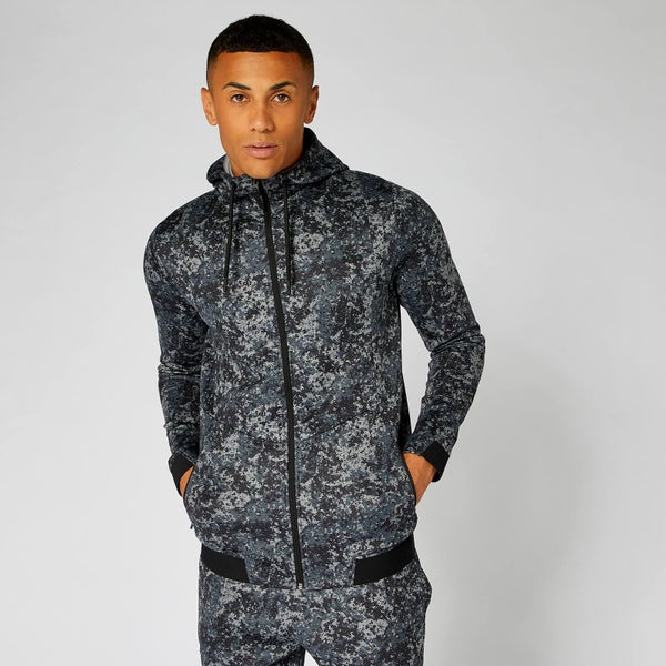 Luxe Lite Hoodie — Carbon Camo - XS