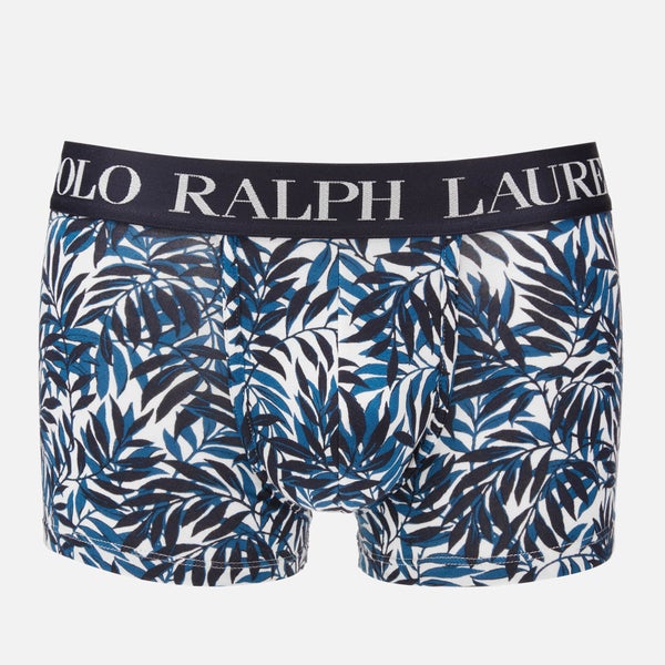 Polo Ralph Lauren Men's Classic Trunk Boxer - Cruise Navy Palm Print