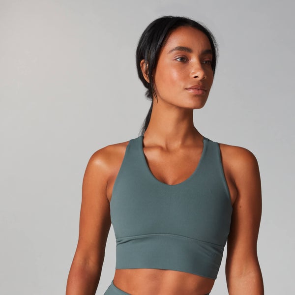 Power Longline Sports Bra - Castle Rock - XS