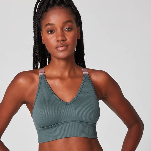 Luxe Seamless Sports Bra - Castle Rock