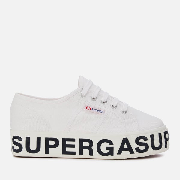 Superga Women's 2790 Cotw Outsole Lettering Trainers - White