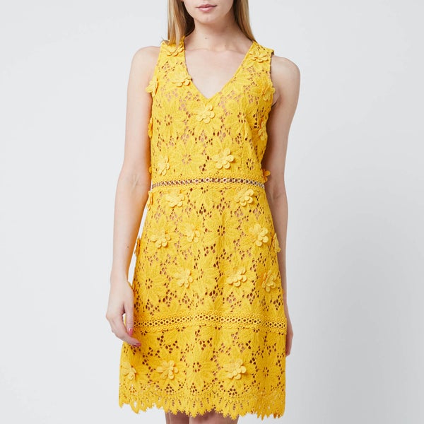 MICHAEL MICHAEL KORS Women's Carnation Lace Dress - Golden Yellow