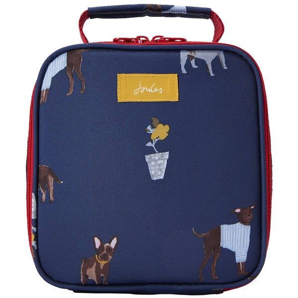 Joules Dog Print Picnic Lunch Bag Blue