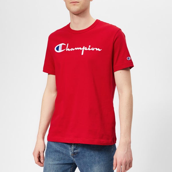 Champion Men's Script T-Shirt - Red