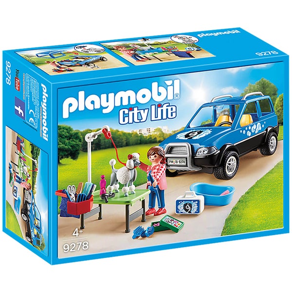 Playmobil City Life Mobile Pet Groomer with Removeable Roof (9278)