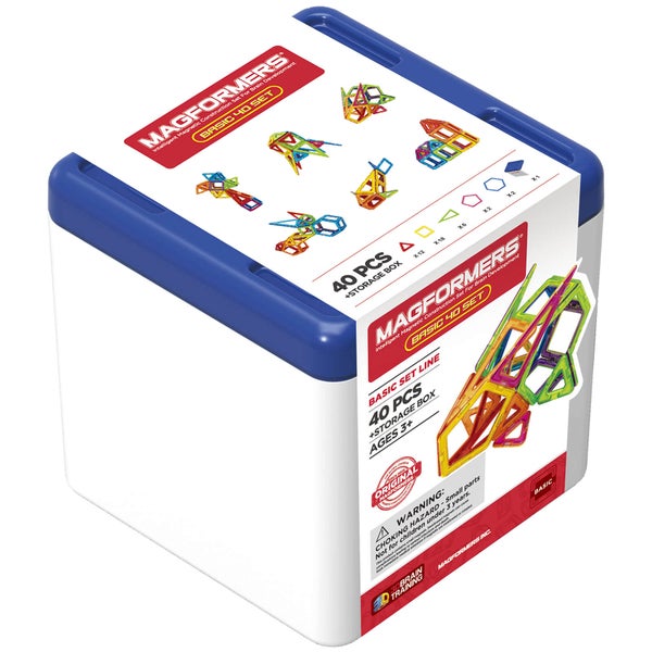 Magformers Basic 40 Set & Storage Container