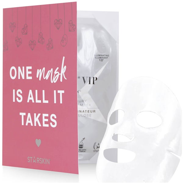 STARSKIN Valentines Day Limited Edition Diamond Mask VIP Illuminating Luxury Bio-Cellulose Face Mask