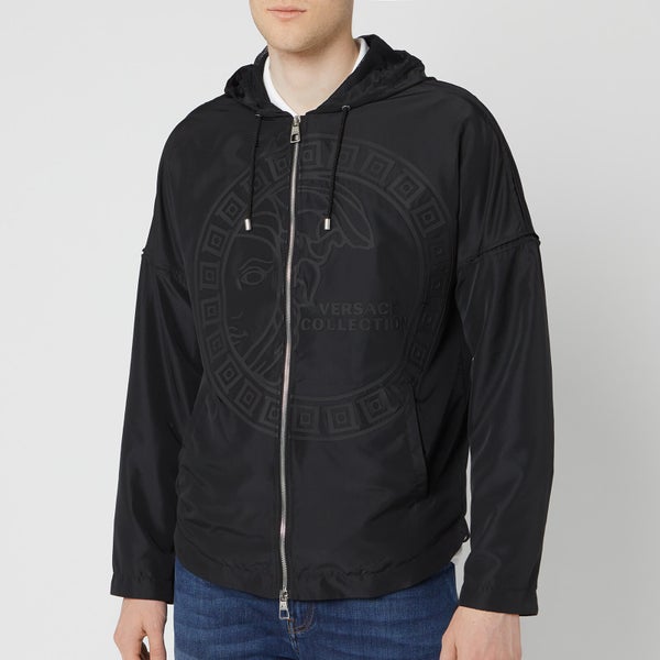 Versace Collection Men's Hooded Medusa Jacket - Black