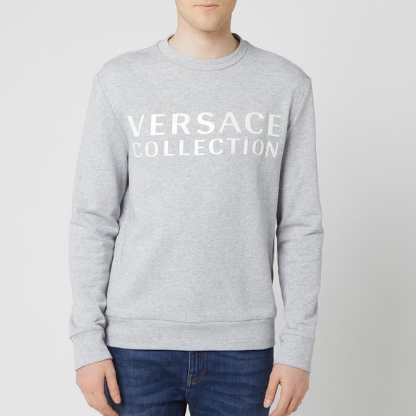 Versace Collection Men's Logo Sweatshirt - Grey