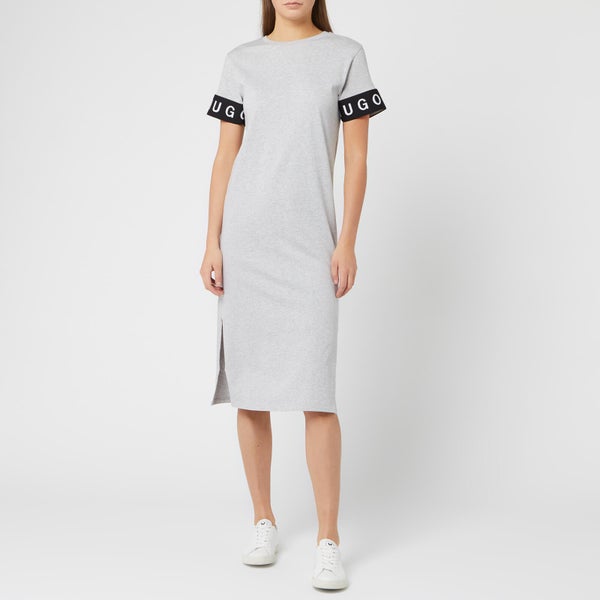 HUGO Women's Naepe T-Shirt Dress - Grey