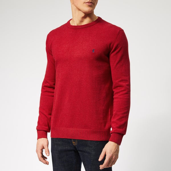 Joules Men's Jarvis Crew Neck Knit - Red Marl