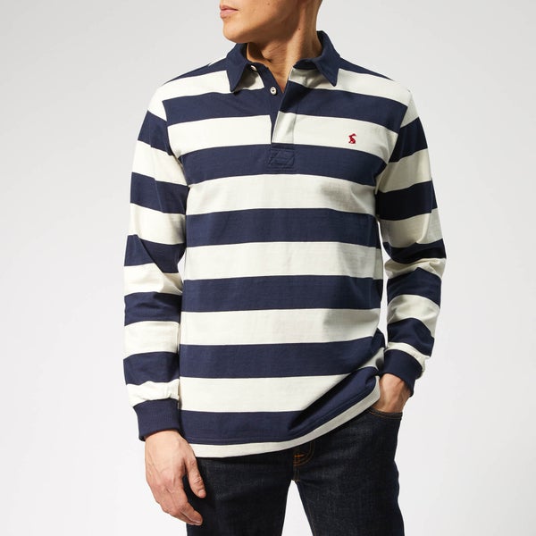 Joules Men's Onside Rugby Shirt - French Navy Stripe